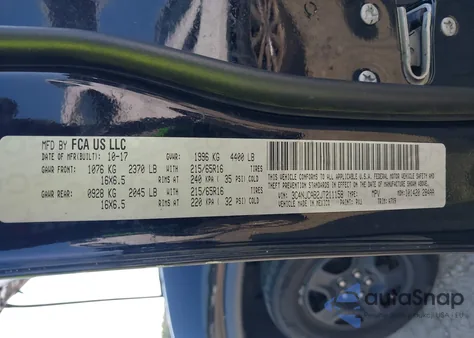 2018 Jeep Compass Sport Fwd z USA, uszkodzony, nr VIN 3C4NJCAB2JT211158